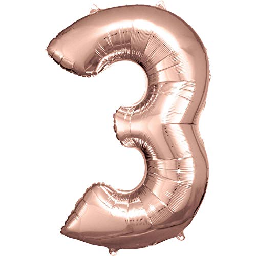 RM S/Shape: 3 Rose Gold von amscan