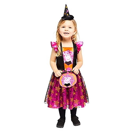 (PKT) (9907553) Peppa Witch Dress Black & Orange (12-24m) von amscan
