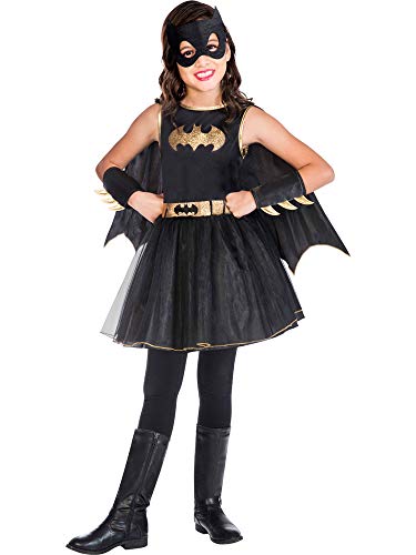 Kostüm für Kinder Batgirl Black - Faschingskostüm für Karneval, Halloween & Kostümparty - Kinderkostüm für Mädchen & Jungen - Alter 6-8 Jahre von amscan