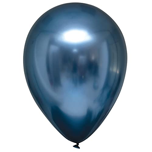 Amscan 9908427 - 100 Latexballons Decorator Satin Luxe Azur, Durchmesser 12 cm, Luftballon, metallic, Dekoration, Geburtstag, Themenparty, Firmenevent von amscan
