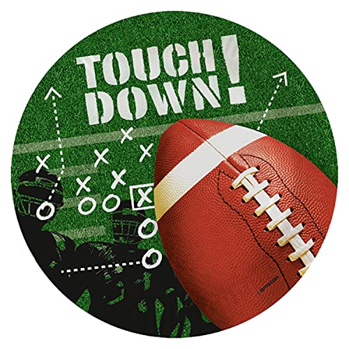 Amscan 9912275 - Teller Touchdown, 8 Stück, Durchmesser 22,8 cm, Papier, Football, Einwegteller, Partygeschirr, Motto-Party Amscan 9912275 - Teller Touchdown, 8 Stück, Durchmesser 22,8 cm, Papier, Football, Einwegteller, Partygeschirr, Motto-Party von amscan