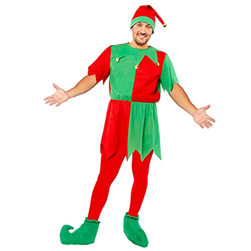 Amscan 9912319 - Weihnachten Basic Elf Mann Kostüm - STD von amscan