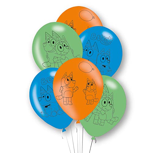 Bluey Latex Balloons von amscan