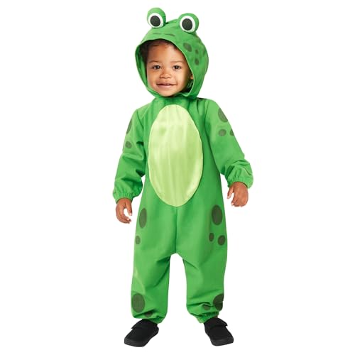Amscan 9916860 - Unisex World Book Day Frog Hooded Onesie Babies Fancy Dress Costume Age: 12-18m Amscan 9916860 - Unisex World Book Day Frog Hooded Onesie Babies Fancy Dress Costume Age: 12-18m von amscan