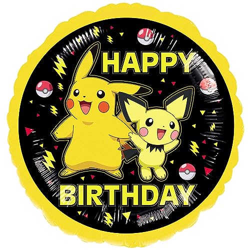 Pokemon STD HBD Foil von amscan