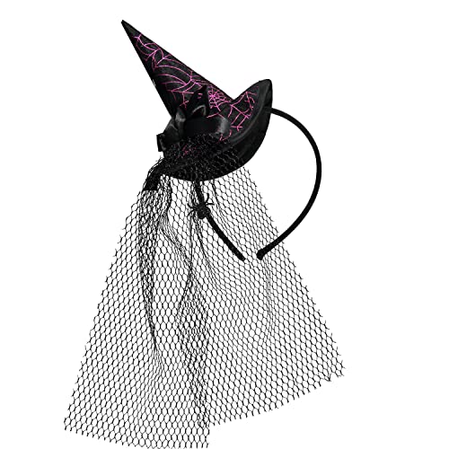 Mini Witch Hat w Bow&Feathers von amscan