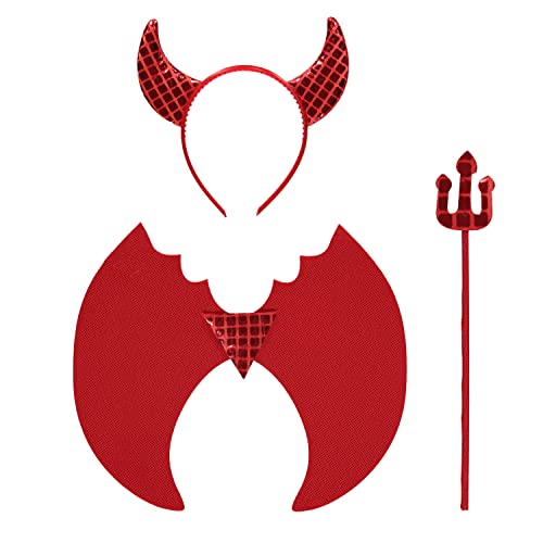 Amscan 9918091 Devil Wings with Headband & Trident Halloween Karneval Fancy Dress Accessory von amscan