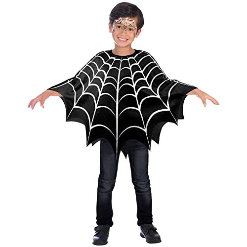 Amscan 9918097 Spiderweb Poncho Halloween Karneval Fancy Dress Accessory von amscan