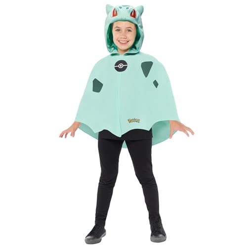 Amscan 9918499 - Unisex Officially Licensed Pokémon Bulbasaur Cape Kids Fancy Dress Costume Age: 3-7yrs Amscan 9918499 - Unisex Officially Licensed Pokémon Bulbasaur Cape Kids Fancy Dress Costume Age: 3-7yrs von amscan