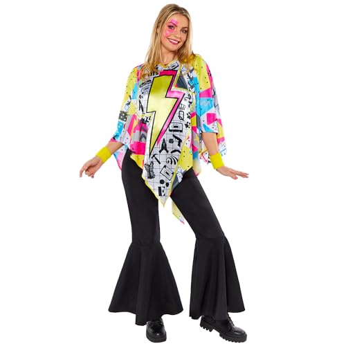 Amscan 9918541 - Unisex 1980's Retro Poncho Adults Festival Fancy Dress Costume - One Size Amscan 9918541 - Unisex 1980's Retro Poncho Adults Festival Fancy Dress Costume - One Size von amscan