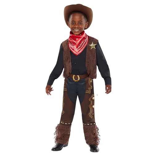 Amscan 9918990 - Kids World Book Day Western Cowboy Boys Fancy Dress Costume Age: 8-10yrs von amscan