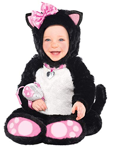 Amscan 997542 - Baby-Kostüm Kätzchen, Overall, Kapuze, Katzenschwanz, Armrassel, Kleinkinder, Katze, Tier, Weiß/Schwarz/Rosa Amscan 997542 - Baby-Kostüm Kätzchen, Overall, Kapuze, Katzenschwanz, Armrassel, Kleinkinder, Katze, Tier, Weiß/Schwarz/Rosa von amscan
