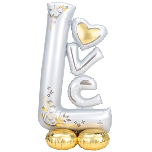 (PKT) AirLoonz: L-O-V-E Wedding Foil Balloon von amscan