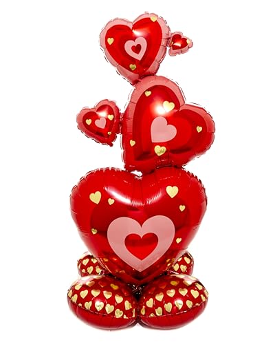 (PKT) Airloonz: Stacking Hearts Foil Balloon P70 (25"/63CMX 55"/139CM) (PKT) Airloonz: Stacking Hearts Foil Balloon P70 (25"/63CMX 55"/139CM) von amscan