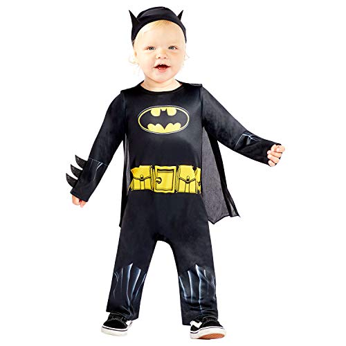 amscan - Baby-Kostüm Batman, Strampelanzug, Umhang, Mütze, Super Heroes, Motto-Party, Karneval von amscan