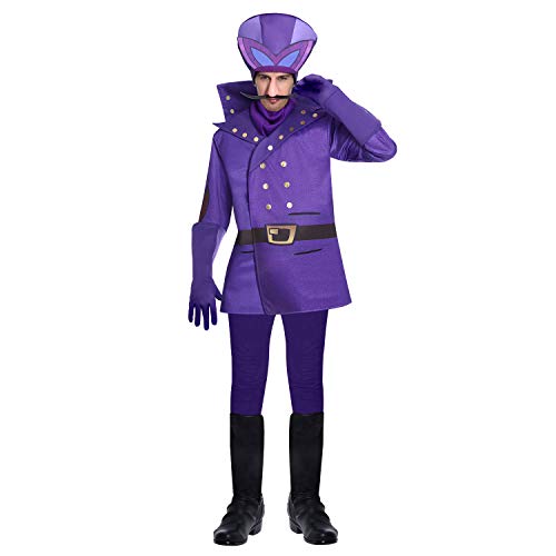 Amscan - Erwachsenenkostüm Dick Dastardly aus Wacky Races, Jacke, Hut mit angebrachter Plastiknase und Schnurrbart, Handschuhe, Halstuch, Motto-Party, Karneval Amscan - Erwachsenenkostüm Dick Dastardly aus Wacky Races, Jacke, Hut mit angebrachter Plastiknase und Schnurrbart, Handschuhe, Halstuch, Motto-Party, Karneval von amscan