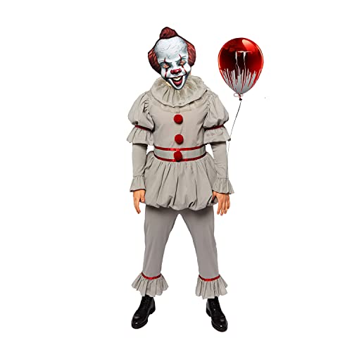 Amscan - Erwachsenenkostüm ES, Oberteil, Hose, Maske, Horror-Clown, Killer, Halloween Amscan - Erwachsenenkostüm ES, Oberteil, Hose, Maske, Horror-Clown, Killer, Halloween von amscan