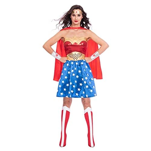 Amscan - Erwachsenenkostüm Wonder Woman, Kleid, Umhang, Arm- und Beinstulpen, Stirnband, Super Heroes, Motto-Party, Karneval Amscan - Erwachsenenkostüm Wonder Woman, Kleid, Umhang, Arm- und Beinstulpen, Stirnband, Super Heroes, Motto-Party, Karneval von amscan