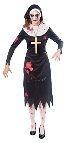 Amscan - Erwachsenenkostüm Zombie Nonne, Kleid, Kopftuch, Kreuzkette, Mottoparty, Karneval, Halloween Amscan - Erwachsenenkostüm Zombie Nonne, Kleid, Kopftuch, Kreuzkette, Mottoparty, Karneval, Halloween von amscan