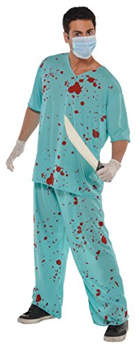 (PKT) (841778-55) Adult Bloody Unisex Scrubs Costume (Standard) von amscan