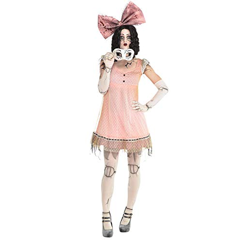 Amscan - Erwachsenenkostüm gruselige Puppe, Kleid, Strumpfhose, Handschuhe, Haarband, Schleife, Maske, Halloween, Mottoparty, Karneval Amscan - Erwachsenenkostüm gruselige Puppe, Kleid, Strumpfhose, Handschuhe, Haarband, Schleife, Maske, Halloween, Mottoparty, Karneval von amscan
