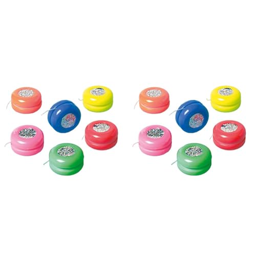 Amscan INT390227 - Jo-Jos Disco, 12 Stück, 3,5 x 3,5 x 1,5 cm, Plastik, Mitgebsel, Kindergeburtstag (Packung mit 2) von amscan