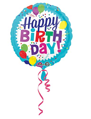 Amscan International 3455901 Folienballon Happy Birthday von amscan