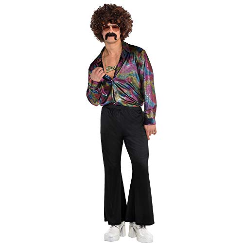 Amscan International Herren-Hemd 1970s Fancy Dress Party Kostüm Top von amscan