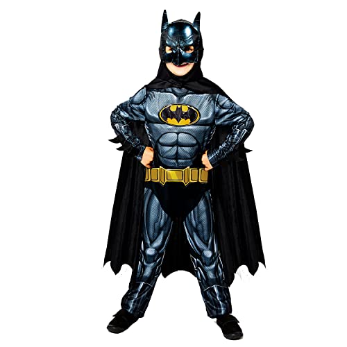 Amscan - Kinderkostüm Batman, Overall, Maske, Umhang, 100 % recycelte Materialien, Super Heroes, Motto-Party, Karneval, 134 Amscan - Kinderkostüm Batman, Overall, Maske, Umhang, 100 % recycelte Materialien, Super Heroes, Motto-Party, Karneval, 134 von amscan