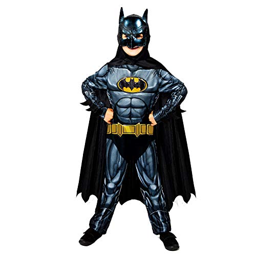Amscan - Kinderkostüm Batman, Overall, Maske, Umhang, 100 % recycelte Materialien, Super Heroes, Motto-Party, Karneval Amscan - Kinderkostüm Batman, Overall, Maske, Umhang, 100 % recycelte Materialien, Super Heroes, Motto-Party, Karneval von amscan