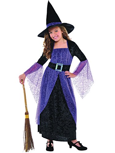 Amscan - Kinderkostüm Hexe, Kleid, Hexenhut, Witch, Zauberer, Mottoparty, Karneval, Halloween von amscan