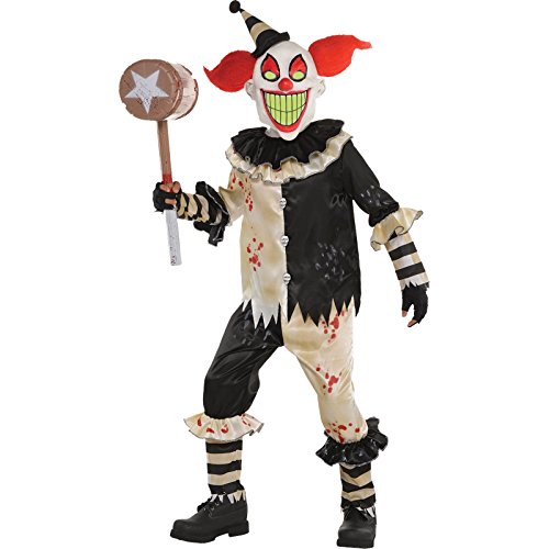 Amscan - Kinderkostüm Horrorclown, Langarmshirt, Hose, Gesichtsmaske, Leuchtet in der Dunkelheit, Nachleuchtende Maske, Motto-Party, Karneval, Halloween Amscan - Kinderkostüm Horrorclown, Langarmshirt, Hose, Gesichtsmaske, Leuchtet in der Dunkelheit, Nachleuchtende Maske, Motto-Party, Karneval, Halloween von amscan
