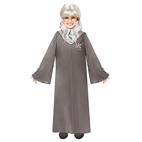 Amscan - Kinderkostüm Maulende Myrte aus Harry Potter, Umhang und Brille, Geist, Magierin, Zauberin, Grau Amscan - Kinderkostüm Maulende Myrte aus Harry Potter, Umhang und Brille, Geist, Magierin, Zauberin, Grau von amscan