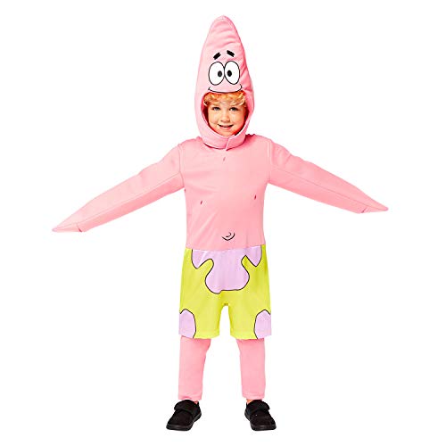 Amscan - Kinderkostüm Patrick, Overall mit bedruckten Shorts, Mütze, Spongebob, Seestern, Karneval, Motto-Party, 104 Amscan - Kinderkostüm Patrick, Overall mit bedruckten Shorts, Mütze, Spongebob, Seestern, Karneval, Motto-Party, 104 von amscan
