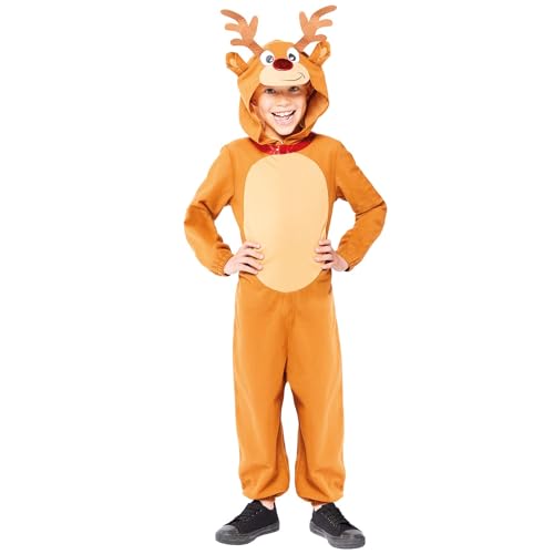 Amscan - Kinderkostüm Rentier Overall, Weihnachten, Jumpsuit, Onesie, Weihnachtskostüm Amscan - Kinderkostüm Rentier Overall, Weihnachten, Jumpsuit, Onesie, Weihnachtskostüm von amscan