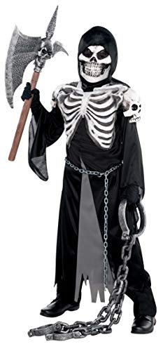 Amscan - Kinderkostüm Sensenmann, Robe, Kapuze, Gesichtsmaske, Skelett, Mottoparty, Karneval, Halloween Amscan - Kinderkostüm Sensenmann, Robe, Kapuze, Gesichtsmaske, Skelett, Mottoparty, Karneval, Halloween von amscan