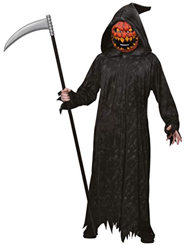 Amscan - Kinderkostüm Sensenmann, Robe, Kapuze, Kürbis-Maske, Kürbis, Mottoparty, Karneval, Halloween Amscan - Kinderkostüm Sensenmann, Robe, Kapuze, Kürbis-Maske, Kürbis, Mottoparty, Karneval, Halloween von amscan