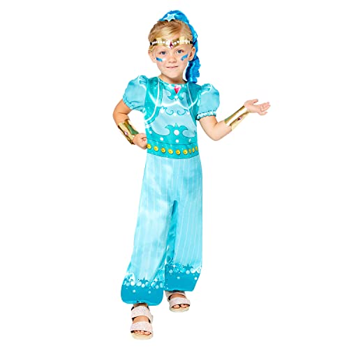 Amscan - Kinderkostüm Shimmer and Shine, Jumpsuit, Stirnband, Armbänder, Haarteil, Serie, Motto-Party, Karneval Amscan - Kinderkostüm Shimmer and Shine, Jumpsuit, Stirnband, Armbänder, Haarteil, Serie, Motto-Party, Karneval von amscan