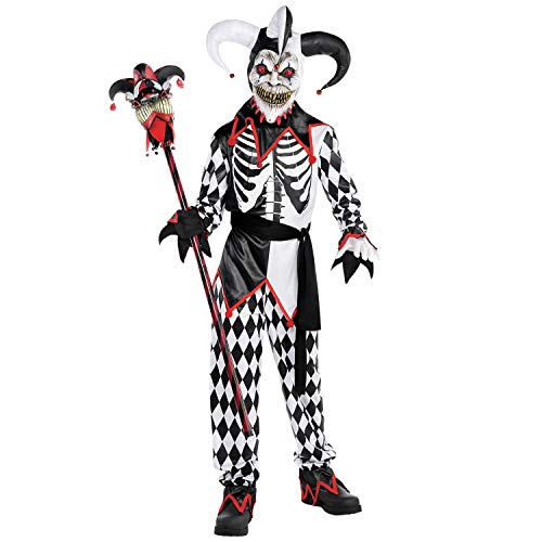 (PKT) (9902439) Child Boys Sinister Jester Boy Costume (10-12yr) von amscan