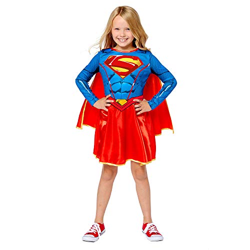 Amscan - Kinderkostüm Supergirl, Kleid, Umhang, 100 % recycelte Materialien, Superheldin, DC Super Heroes, Motto-Party, Karneval Amscan - Kinderkostüm Supergirl, Kleid, Umhang, 100 % recycelte Materialien, Superheldin, DC Super Heroes, Motto-Party, Karneval von amscan