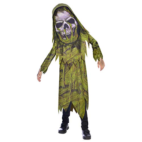 Amscan - Kinderkostüm Zombie, Robe, Kapuze mit Gesichtsmaske, Sumpfskelett, Horrorkostüm, Mottoparty, Karneval, Halloween Amscan - Kinderkostüm Zombie, Robe, Kapuze mit Gesichtsmaske, Sumpfskelett, Horrorkostüm, Mottoparty, Karneval, Halloween von amscan