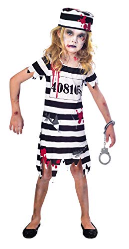 Amscan - Kinderkostüm Zombie Häftling, Kleid, Mütze, Sträfling, Gefangene, Mottoparty, Karneval, Halloween von amscan