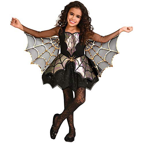 Amscan - Kinderkostüm schimmernde Spinne, Kleid mit angehängten Flügeln, Karneval, Mottoparty, Halloween Amscan - Kinderkostüm schimmernde Spinne, Kleid mit angehängten Flügeln, Karneval, Mottoparty, Halloween von amscan
