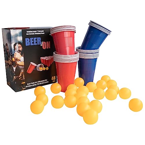 Amscan - Trinkspiel Bierpong, 24 Becher, 24 Bälle, Saufspiele, Partyspiel Amscan - Trinkspiel Bierpong, 24 Becher, 24 Bälle, Saufspiele, Partyspiel von amscan