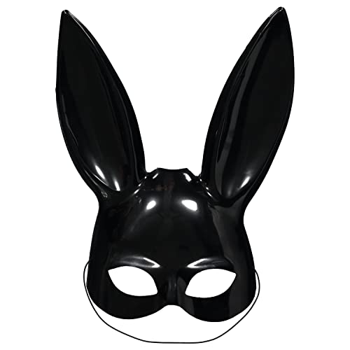 Bunny Half Mask Black Bunny Half Mask Black von amscan