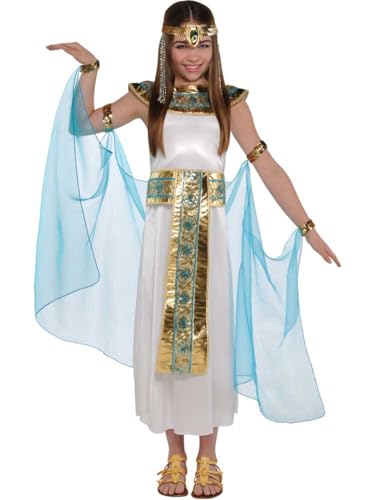 Cleopatra Kostüm für Mädchen, ägyptische Königin, Buchwoche, Kinder-Kostüm Weiß Teen, 12-14 Jahre von amscan
