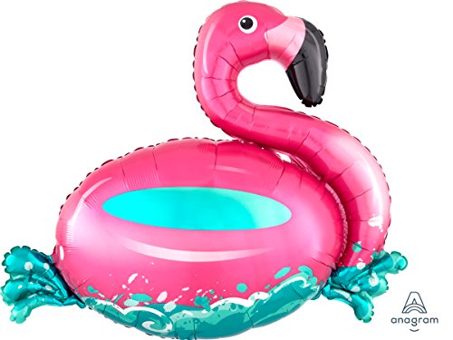 Amscan 3711701 - SuperShape Folienballon Flamingo - Schwimmreifen, 76 cm x 68 cm, Luftballon, Heliumballon, Beachparty Amscan 3711701 - SuperShape Folienballon Flamingo - Schwimmreifen, 76 cm x 68 cm, Luftballon, Heliumballon, Beachparty von amscan