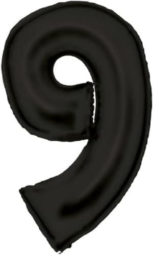Amscan Große Zahl 9 Silk Lustre schwarz Folienballon N34 verpackt 86 cm Amscan Große Zahl 9 Silk Lustre schwarz Folienballon N34 verpackt 86 cm von amscan