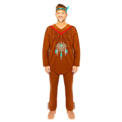 Indianer-Kostüm für Erwachsene und Herren von amscan