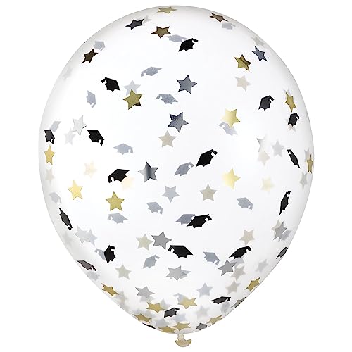 Latexballon zum Schulabschluss, 30,5 cm, transparent, 6 Stück Latexballon zum Schulabschluss, 30,5 cm, transparent, 6 Stück von amscan